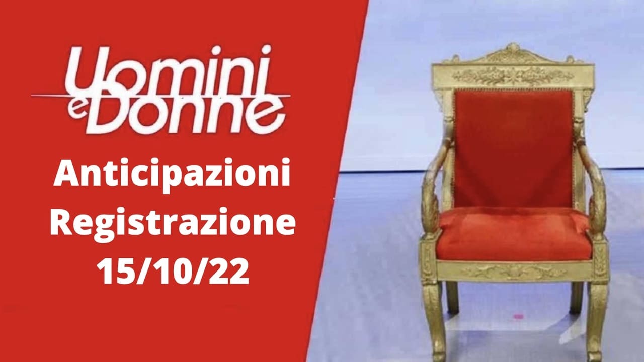 Anticipazioni Uomini e Donne, registrazione del 15/10: Riccardo vuole abbandonare il programma