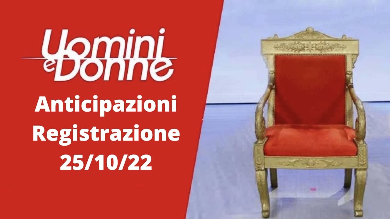 Anticipazioni Uomini e Donne, registrazione 25/10/22: salta un’esterna per una tronista, Tina Vs Federica