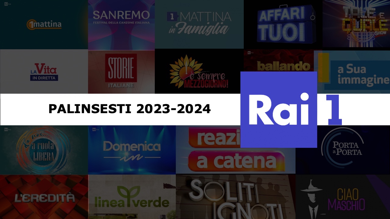 Rai1 palinsesti 2023-2024: tutti i programmi e i conduttori nuovi