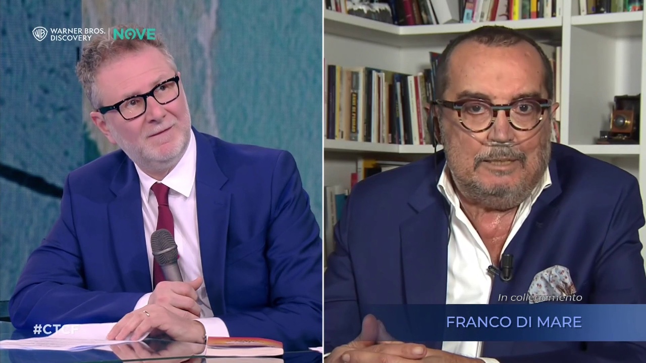 Franco Di Mare tumore: «Mi resta poco da vivere». Annuncio a CTCF