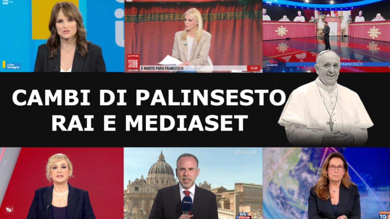 Variazioni programmi Rai e Mediaset per lutto Papa Francesco, oggi 22 aprile 2025: cosa cambia