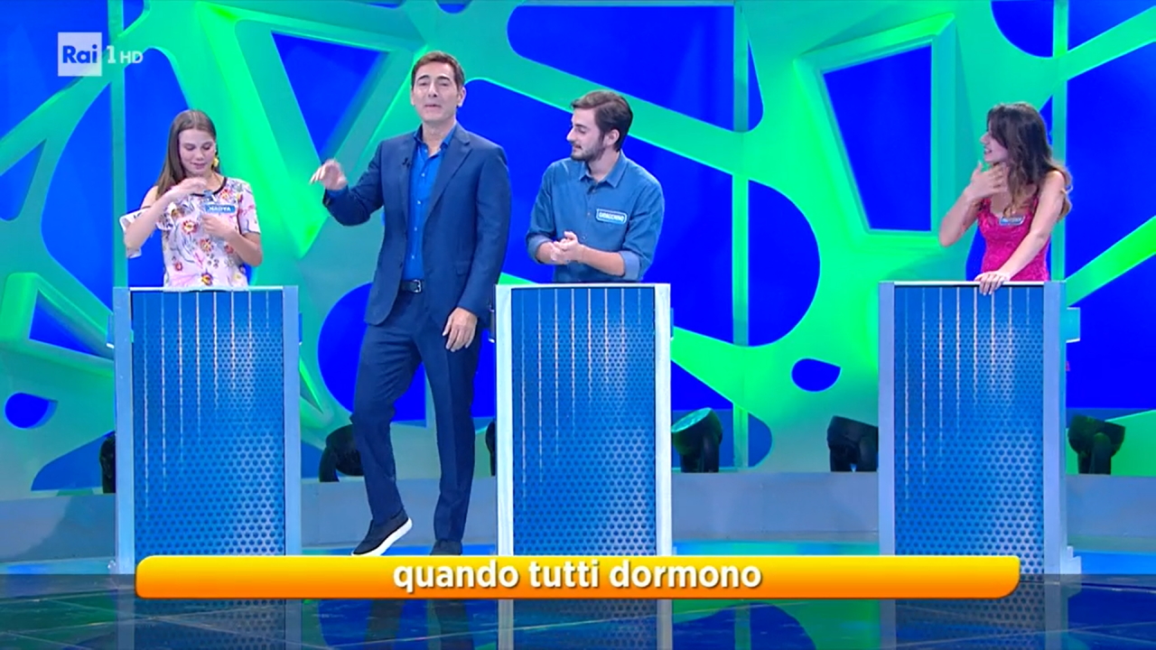 Reazione a Catena, Marco Liorni confuso dalla campionessa: ’Chi stai sposando?’