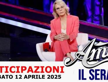 Anticipazioni Amici Serale sabato 12 aprile 2025: eliminazione choc, Zerbi bacia Elena D'Amario
