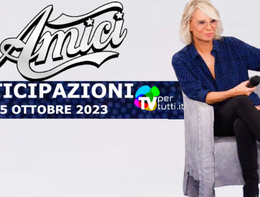 Anticipazioni Amici 23 registrazione 4° puntata: provvedimento per Ezio