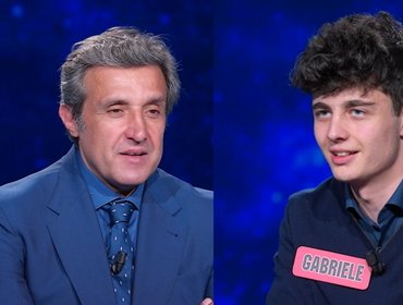 L'Eredità, Gabriele non contiene le 'espressioni' e perde per colpa dei 'genitori'