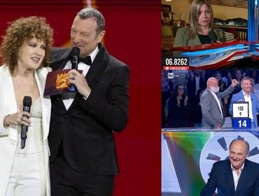 Ascolti tv 8 maggio 2024: straboom Amadeus, Scotti tiene testa a L'Eredità