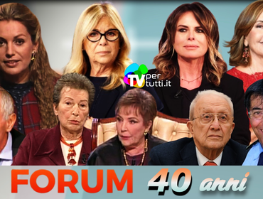 Forum compie 40 anni: tutto quello che devi sapere sul programma cult