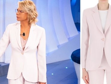 Vestito Maria De Filippi C'è Posta stasera 3 febbraio 2024: marca e prezzo