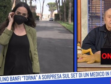 Lino Banfi ‘torna' a sorpresa sul set di Un medico in famiglia
