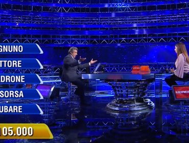 L'Eredità, Sabina sbaglia la scena: 'Se ognuno facesse il suo, non ci sarebbe improvvisazione'