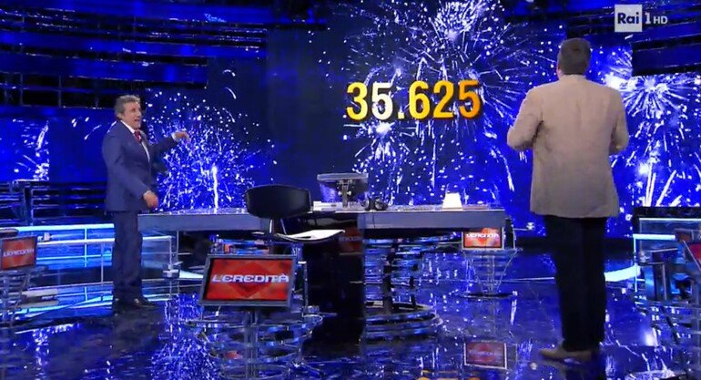 L'eredità, Massimiliano fa il bis e centra la meta: vinta una cifra strepitosa