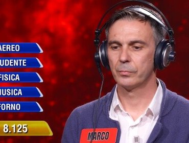 L'eredità, la new entry Marco non prende il volo e scivola sulla carta