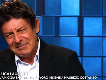 Luca Laurenti in lacrime a Verissimo, disperato per Costanzo morto (VIDEO)