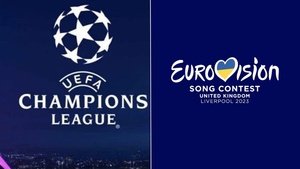 Ascolti tv ieri: la Champions domina, Eurovision Song Contest deludente