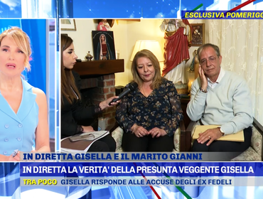 Pomeriggio 5: Madonna di Trevignano piange dopo intervista a Gisella (FOTO)