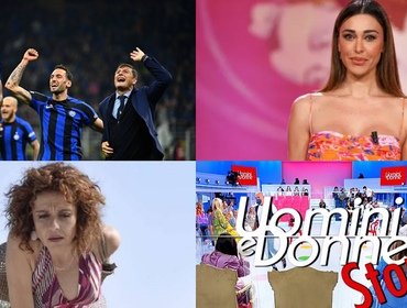 Ascolti tv ieri: boom Inter-Milan, resistono Rai1 e Le Iene. UeD Story in calo