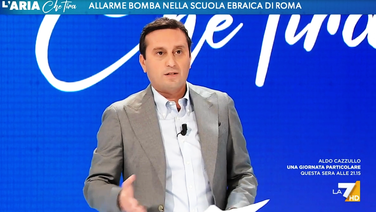 David Parenzo paura a L'Aria Che Tira: scopre allarme bomba in diretta