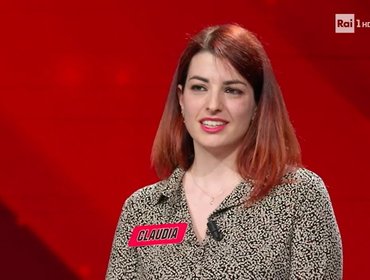 L'Eredità, la campionessa Claudia eliminata: 'Se mi volete torno'