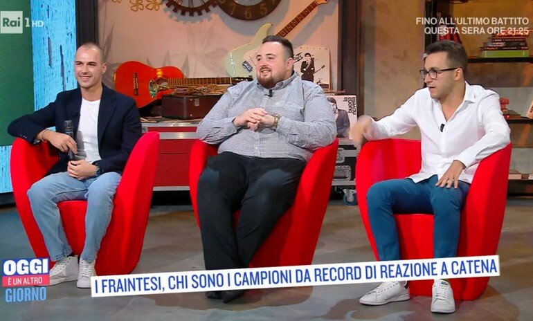 Oggi è un altro giorno, i Fraintesi ospiti da Serena Bortone: pronti a tornare a Reazione a Catena