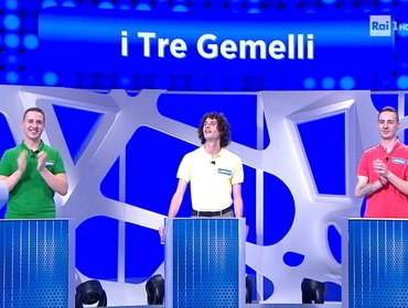 Ascolti TV 16 giugno 2022, Reazione a Catena va alla grande e I tre gemelli calano il tris