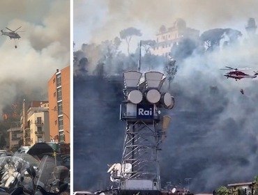 Incendio a Roma, evacuati studi Rai: salta Estate in Diretta