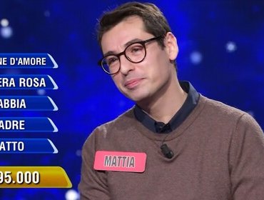 L'Eredità, Mattia non segue le 'orme' e perde alla Ghigliottina