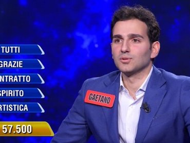 L'Eredità, il nuovo campione Gaetano trionfa alla prima Ghigliottina