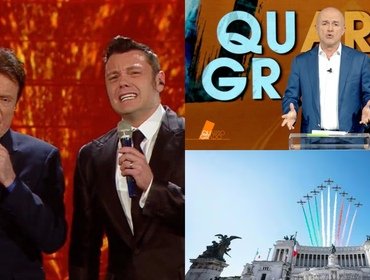 Ascolti tv ieri: cala Massimo Ranieri, chiude Quarto Grado e disastro Canale 5